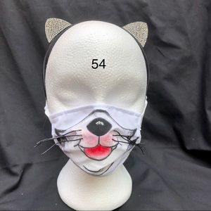 Children’s adjustable mask and headband set